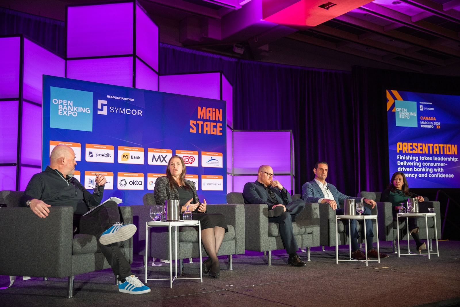 A Powerhouse Debate at Open Banking Expo Canada 2026, with speakers from Brim Financial, CIBC, Fintechs Canada, Invela and Ozone API.