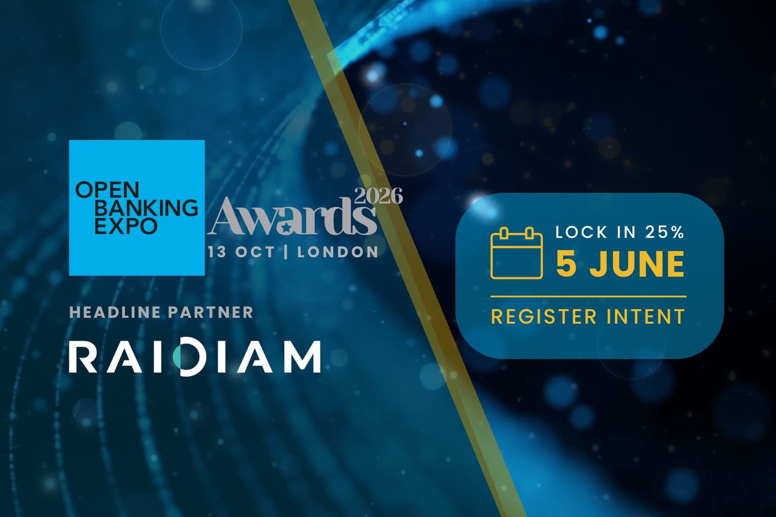 Raidiam returns as headline partner of Open Banking Expo Awards 2026