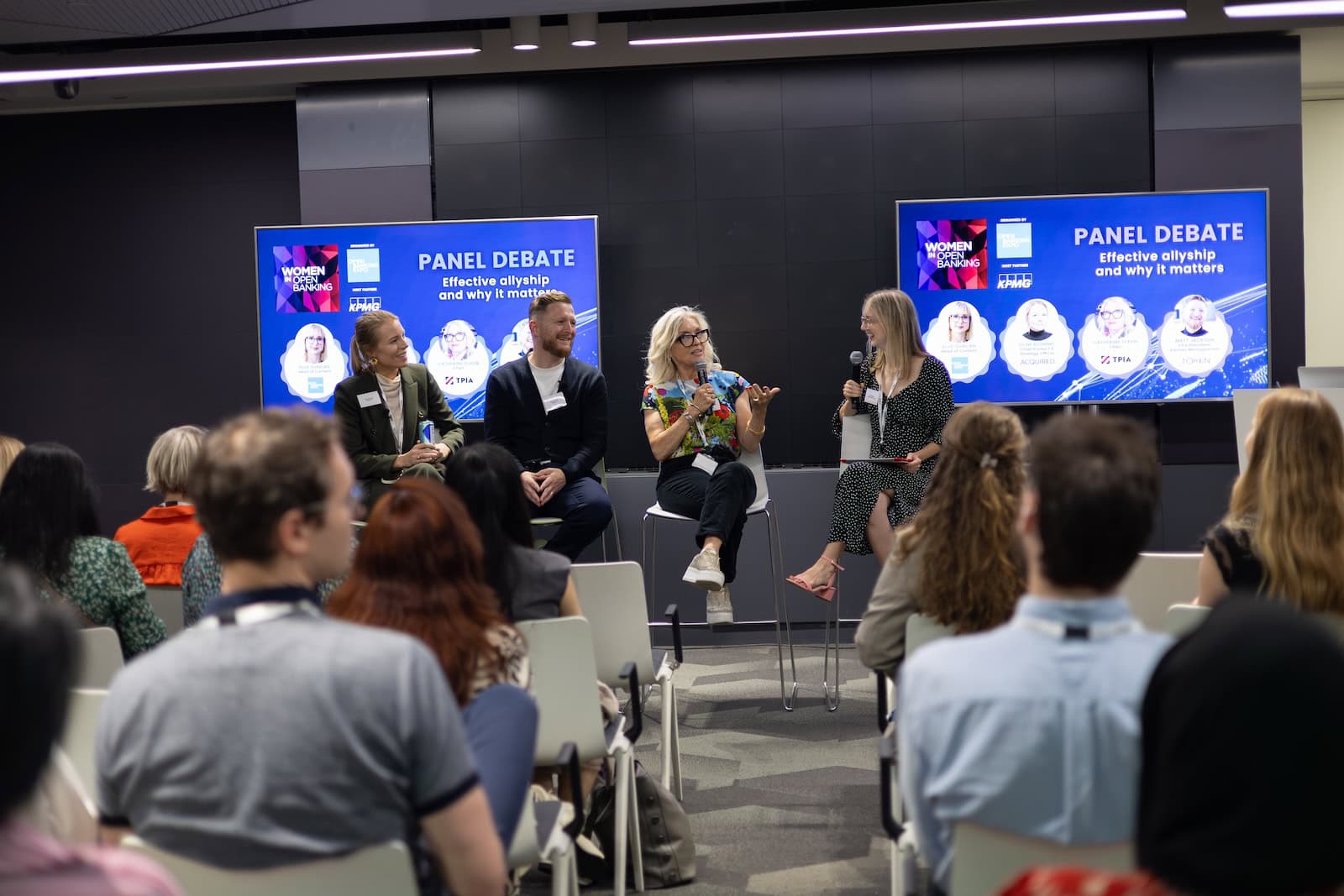 Panellists at the Women in Open Banking Meetup, held on 17 June in London.